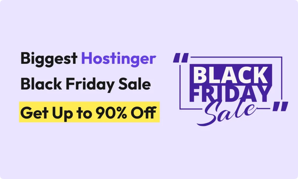 Hostinger Black Friday Sale 2025
