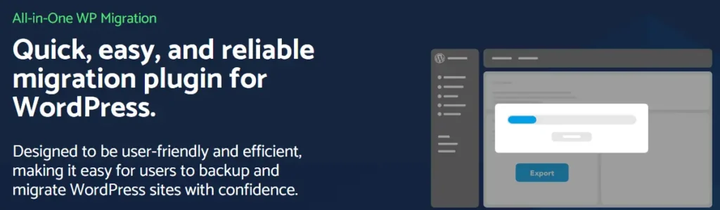 All-in-One WP Migration and Backup plugin