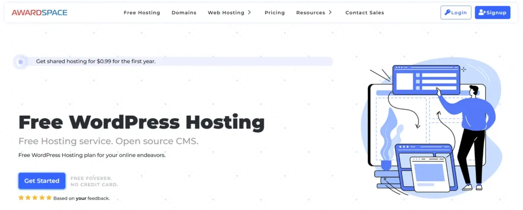 Awardspace Free Hosting For WordPress