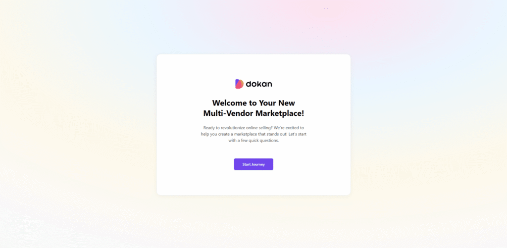 Dokan Setup Wizard