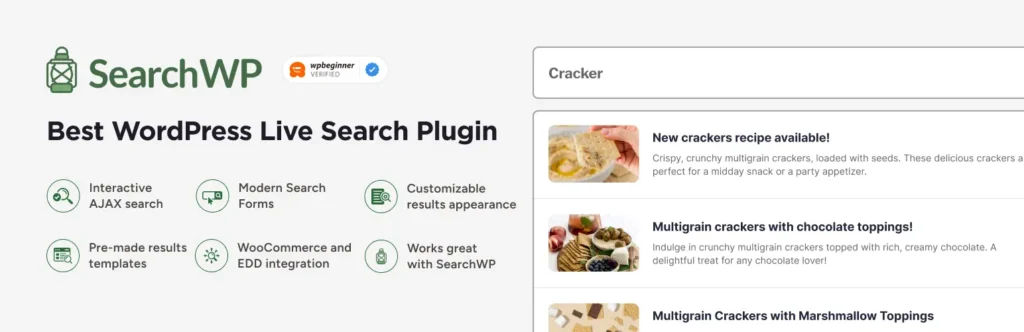 SearchWP Live Ajax Search WordPress plugin