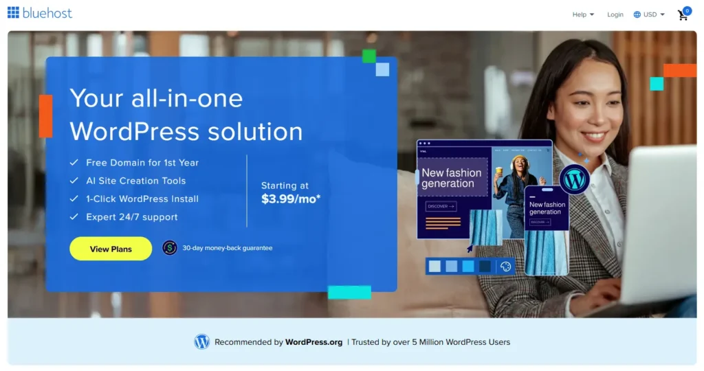 Bluehost Managed WordPress Hosting