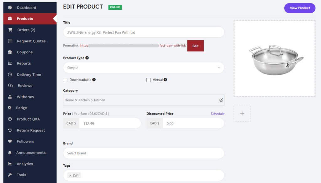 Product After Add