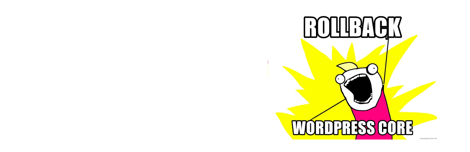 Core Rollback WordPress plugin banner