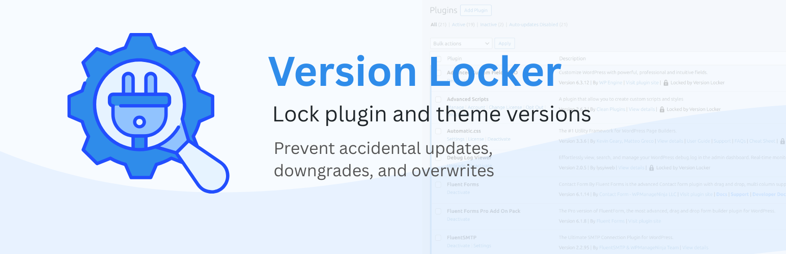 Version Locker WordPress plugin banner