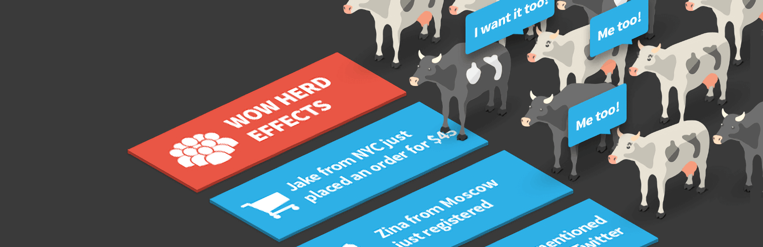 Herd Effects social proof popups