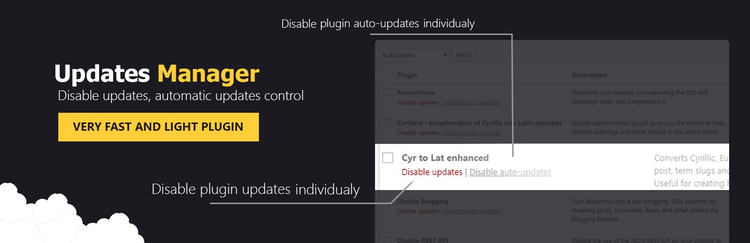 Disable Updates