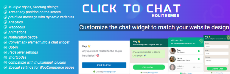 Click to Chat WordPress plugin banner