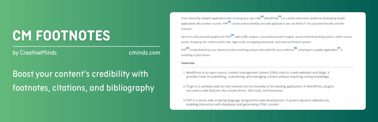 CM Footnotes