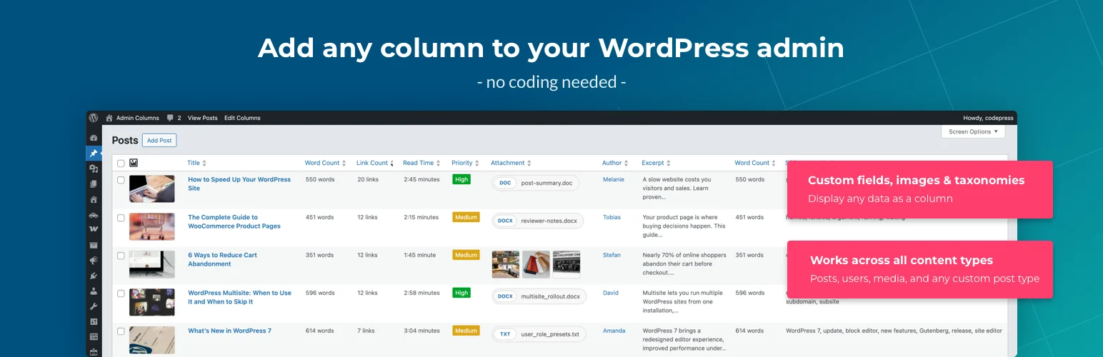 Admin Columns