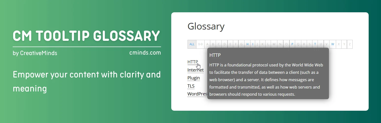 CM Tooltip Glossary