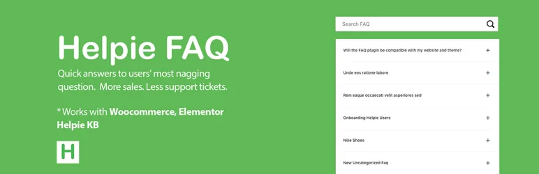 Helpie FAQ
