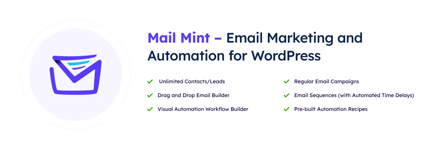 Mail Mint – Email Marketing, Automation & WooCommerce Emails with AI Assistance