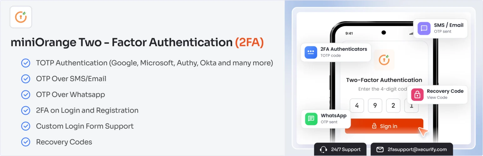 miniOrange 2-Factor Authentication