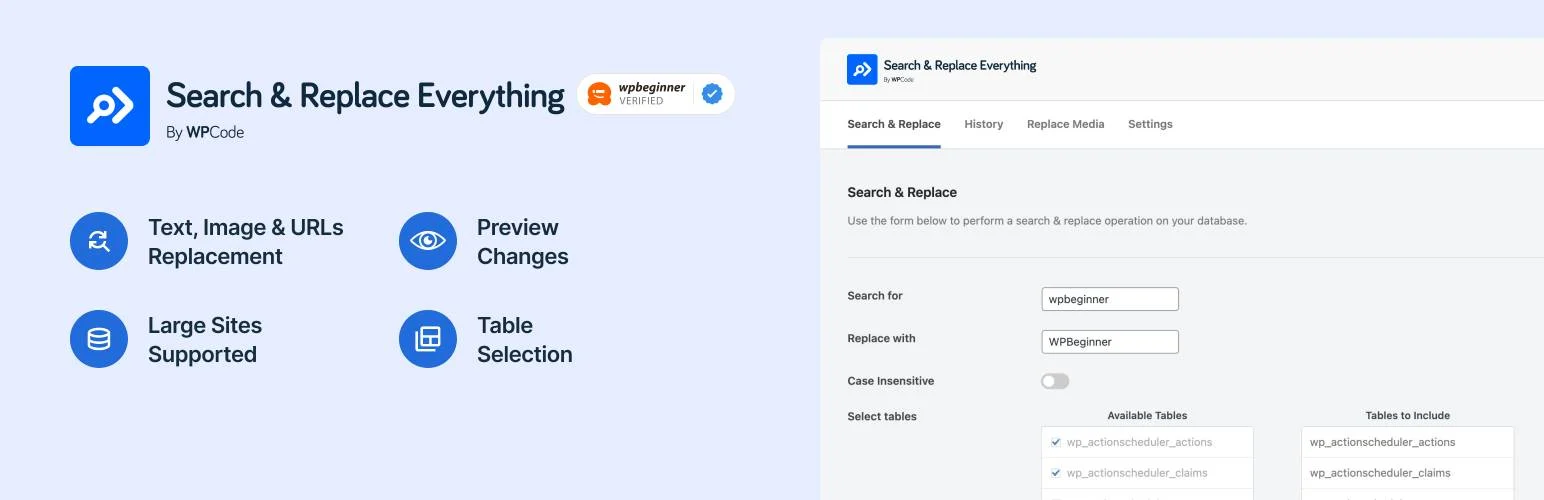 Search & Replace Everything by WPCode