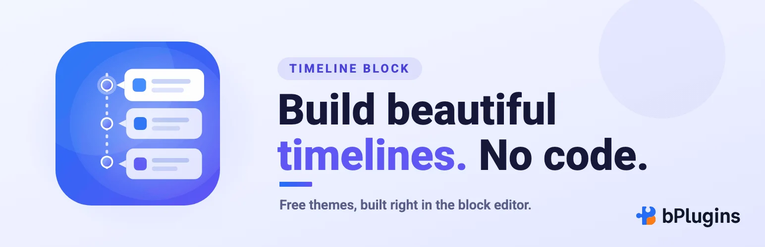 Timeline Block by bPlugins