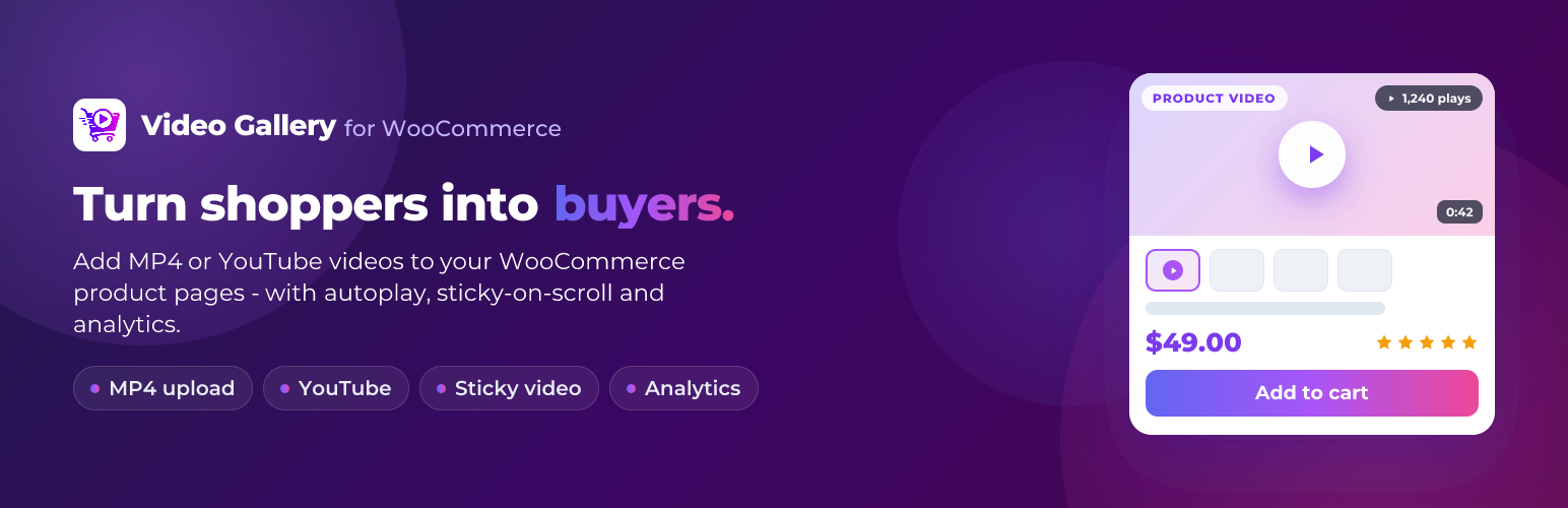 Video Gallery for WooCommerce