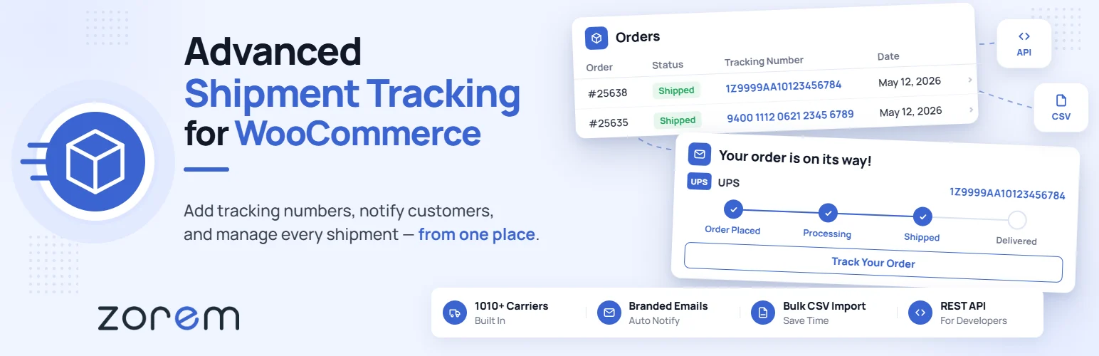 Advanced Shipment Tracking for WooCommerce