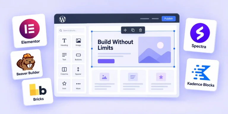 Page builders and blocks category illustration