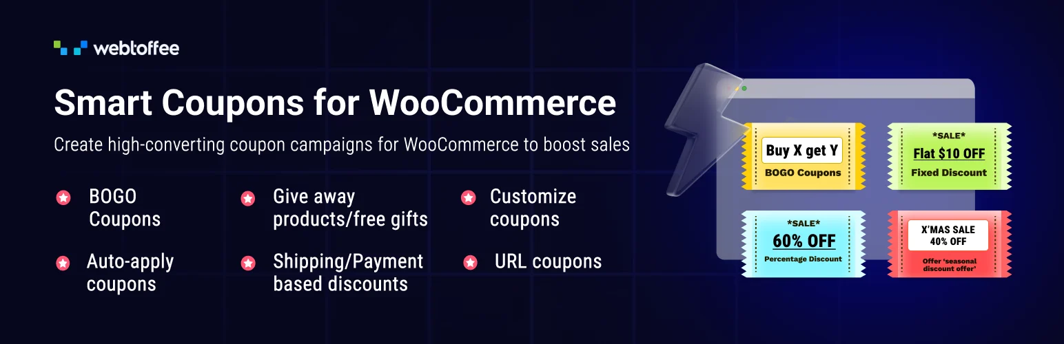 Smart Coupons for WooCommerce by WebToffee